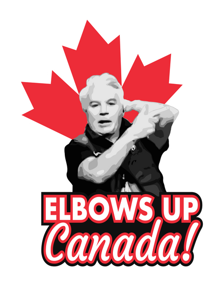 Elbows Up Canada Sticker - Mortise And Tenon