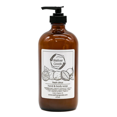 welliver goods - fresh citrus liquid soap - 473mL - Mortise And Tenon