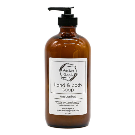 welliver goods - unscented liquid soap - 473mL - Mortise And Tenon