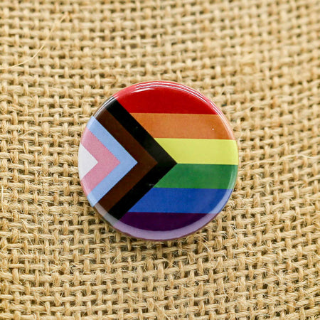 YQR Button Co. - Progress Pride Flag - Mortise And Tenon