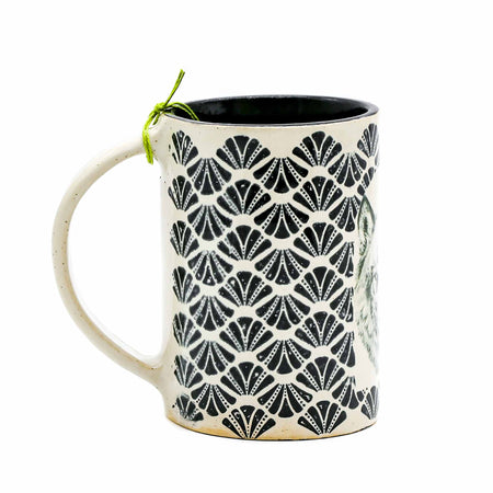Wildfire Ceramics - Wolf Mug #2 - Mortise And Tenon