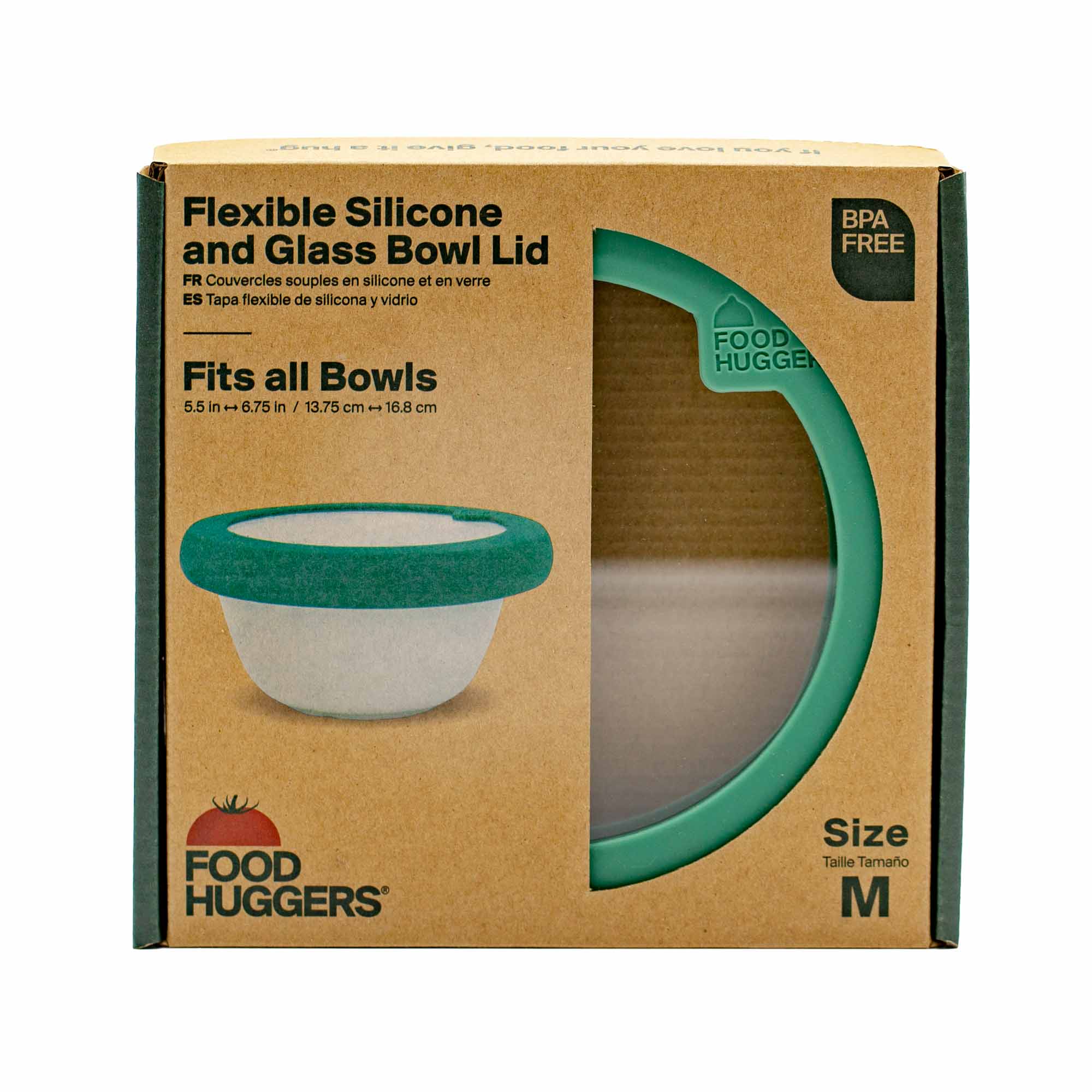 Food Huggers - Flexible Silicone and Glass Bowl Lid - Mortise And Tenon