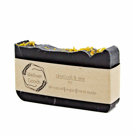 welliver goods - charcoal & tea bar soap - Mortise And Tenon