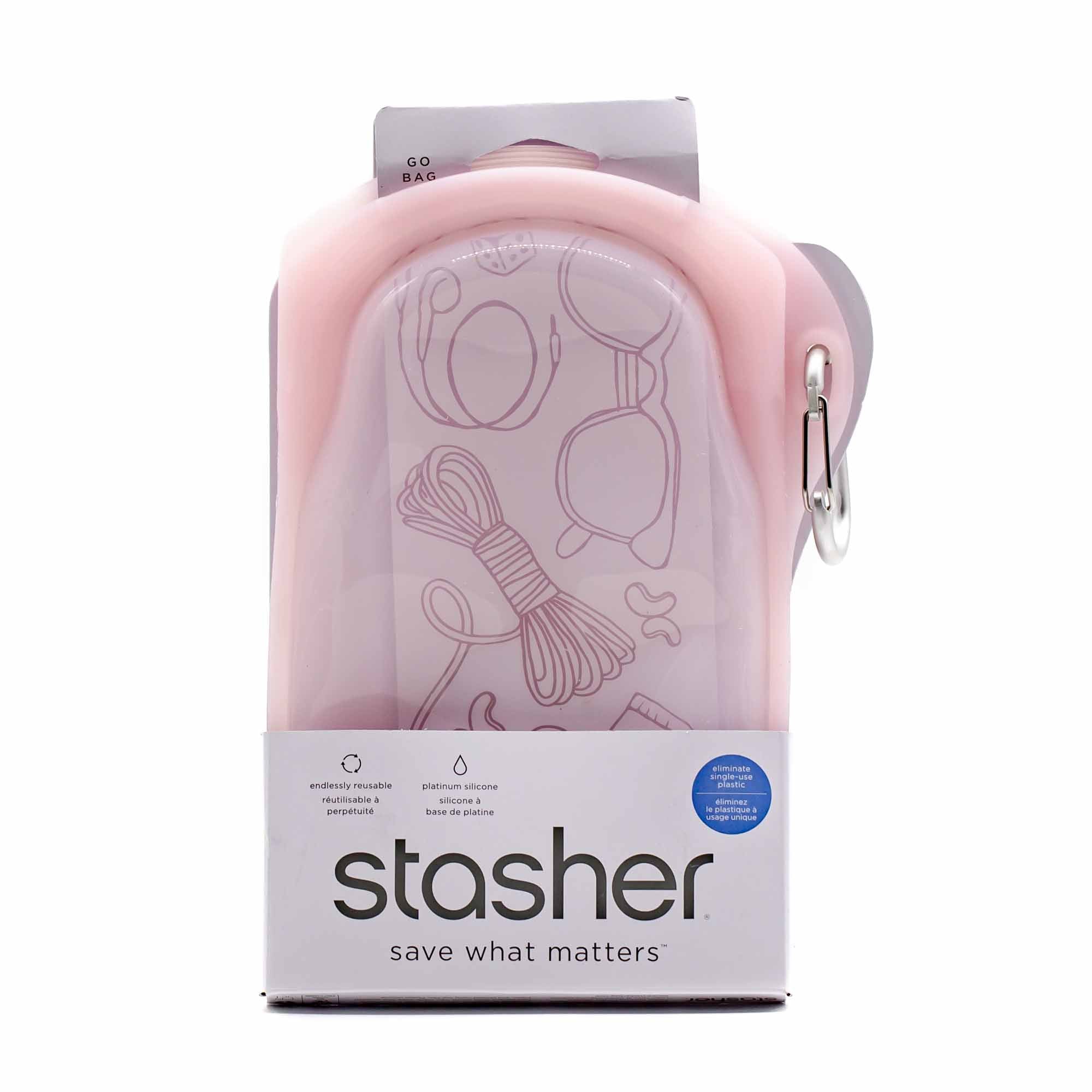 Stasher GO Reusable Clip On-Bag - Mortise And Tenon