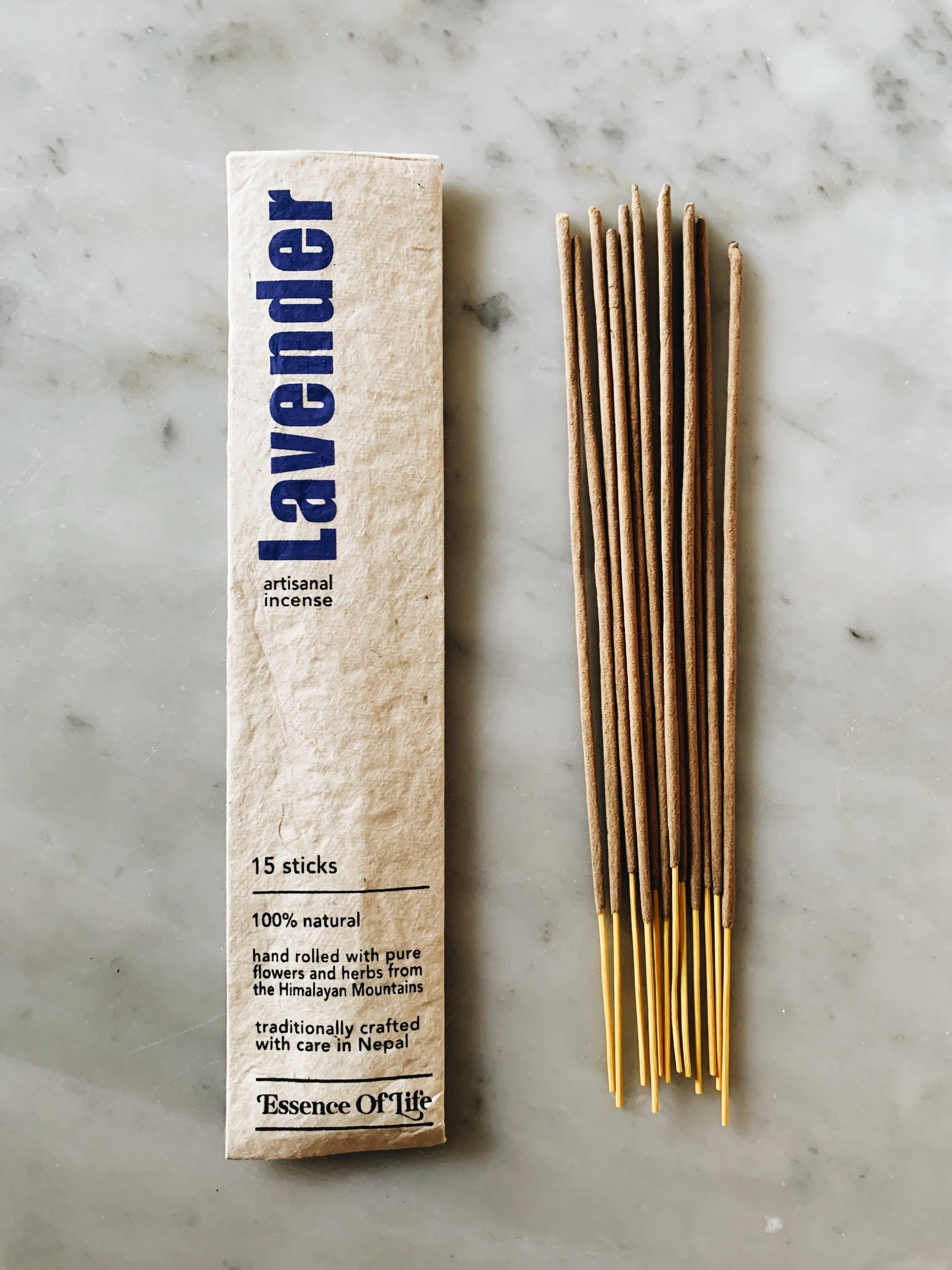 Handcrafted 100% Natural Artisanal incense, Lavender - Mortise And Tenon