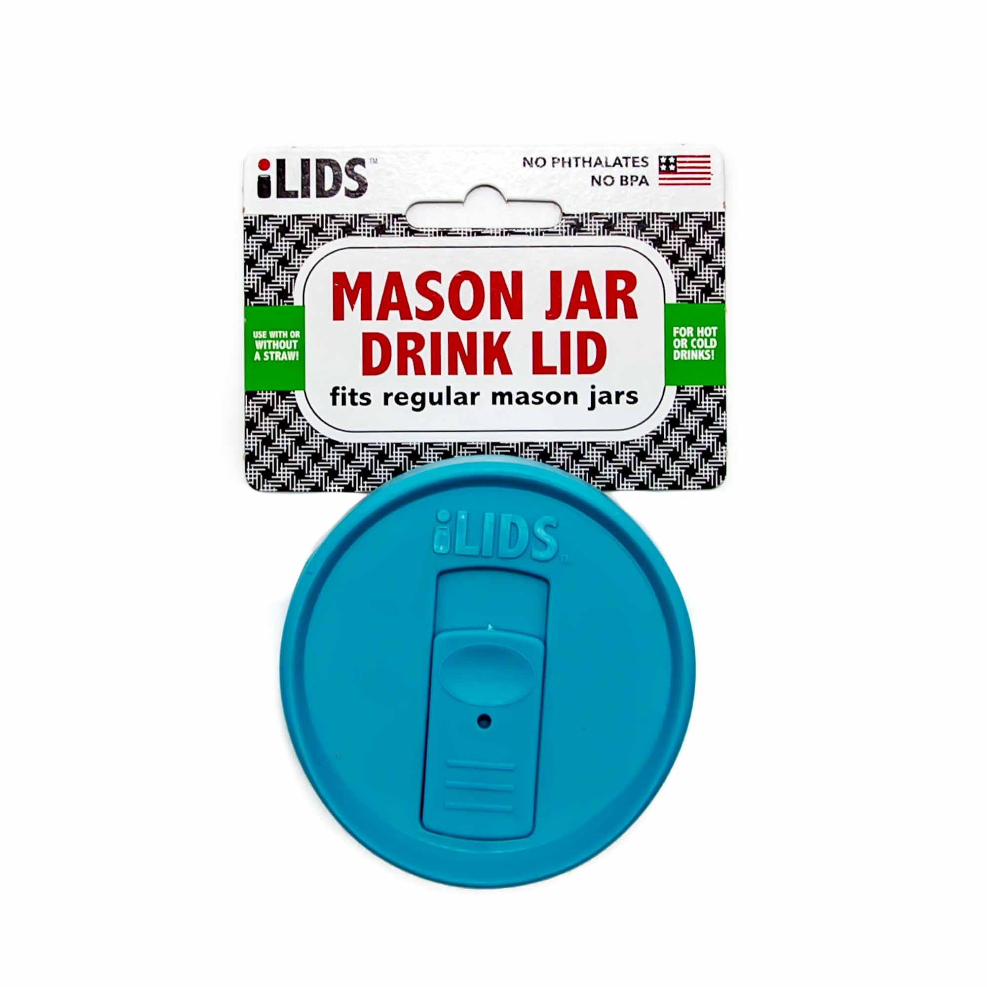 iLid Regular Mouth Mason Jar Drink Lid - 16 Colours - Mortise And Tenon