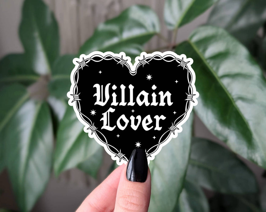 Villain Lover Gothic Bookish Vinyl Sticker Dark Romance