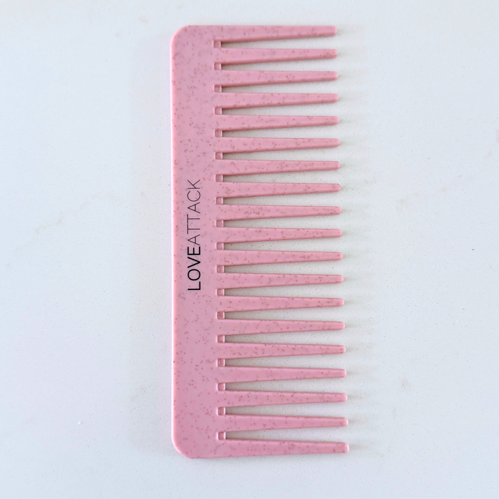 Wheat Straw Wide Tooth Wet/Dry Detangling Hair Combs - Mortise And Tenon