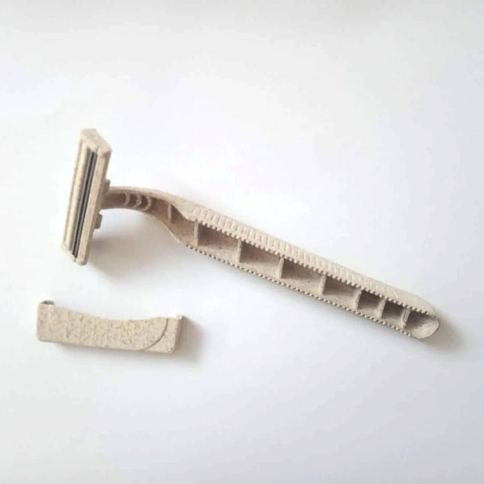 Disposable razors wheat straw eco biodegradable