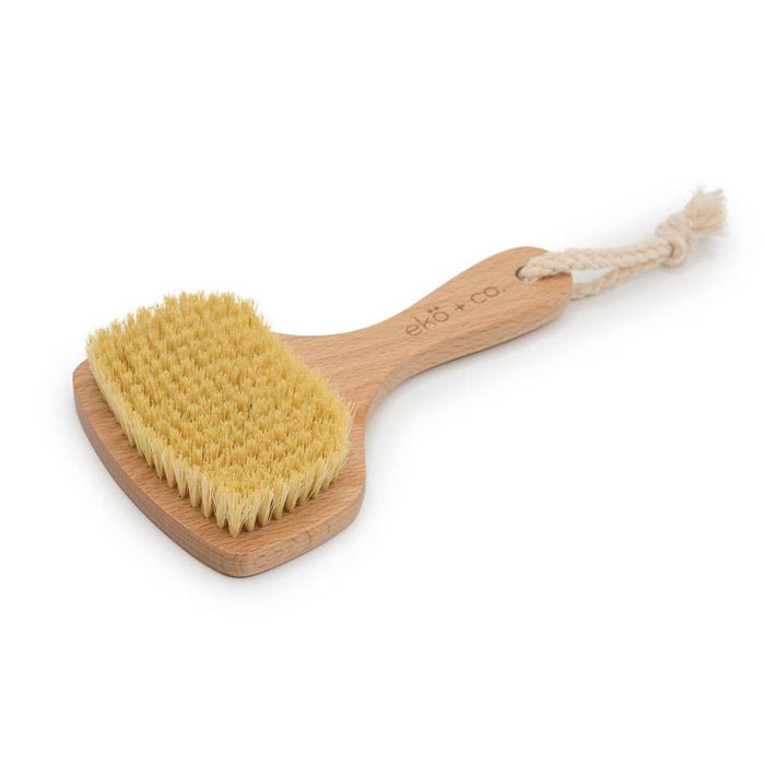 Dry body brush (fan shaped) - sisal bristles