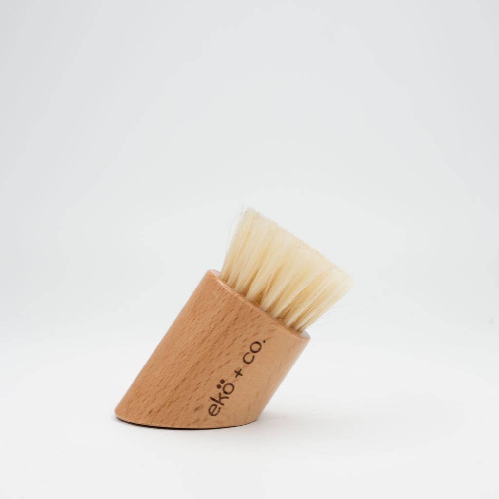 Wooden Bamboo Facial Dry Brush - Mortise And Tenon