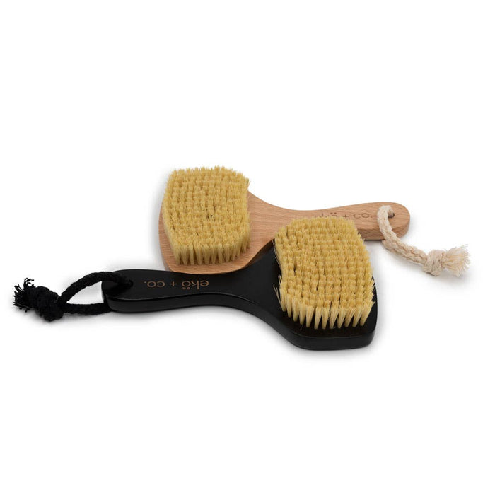 Dry body brush (fan shaped) - sisal bristles