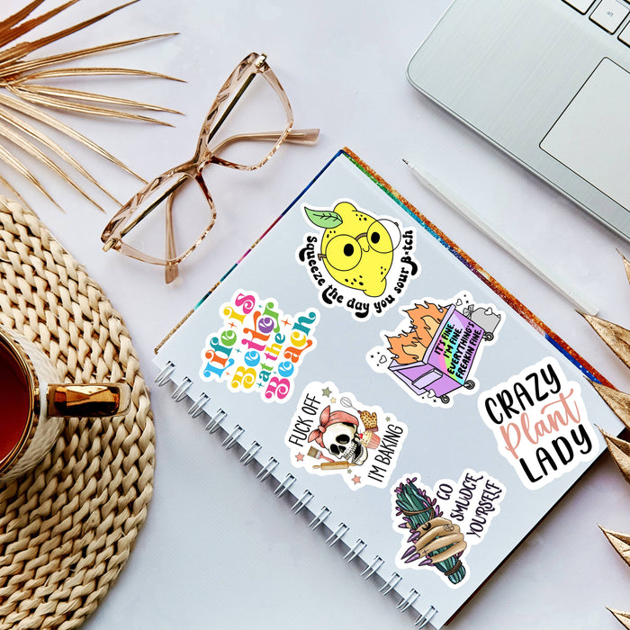 Not a Hugger Pufferfish Vinyl Sticker