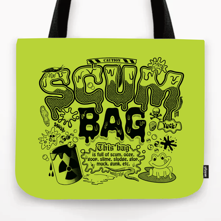"Scum Bag" Tote Bag - Mortise And Tenon