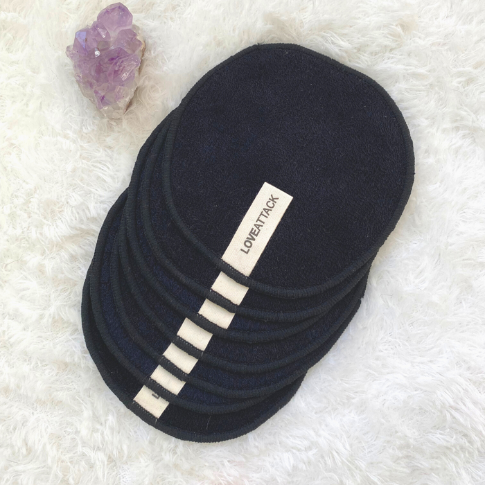 Reusable Bamboo Cotton Terry Face Wipes - 14 Pack