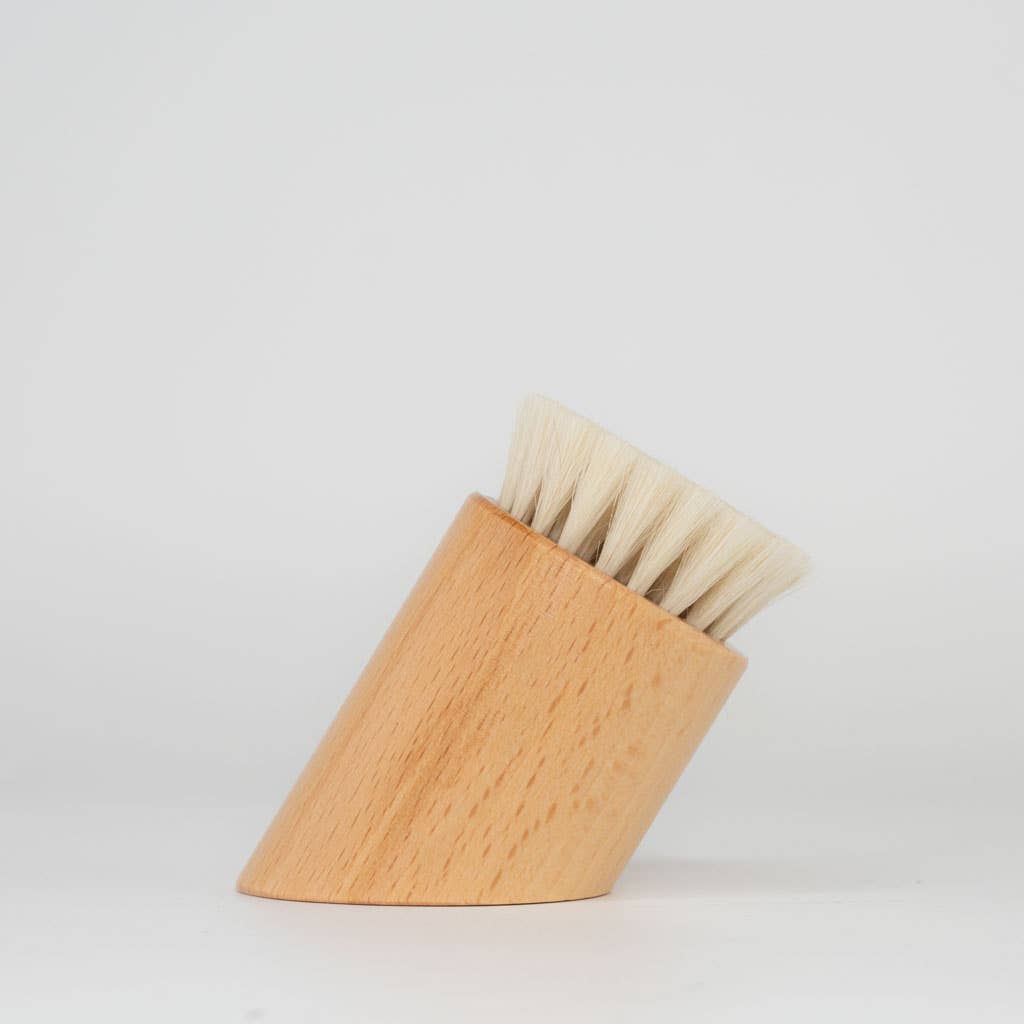Wooden Bamboo Facial Dry Brush - Mortise And Tenon