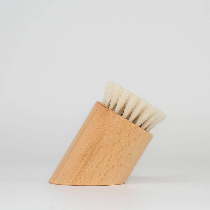 Wooden Bamboo Facial Dry Brush - Mortise And Tenon