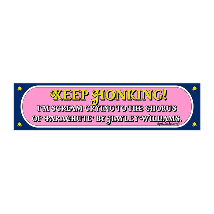 Hayley Parachute Bumper Sticker or Magnet