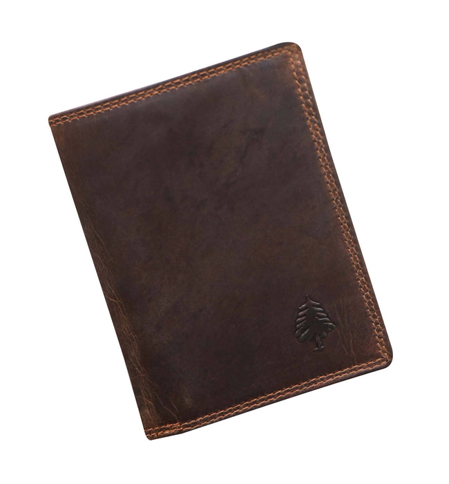 Men's Wallet RFID Protection Leather Vertical Wallet