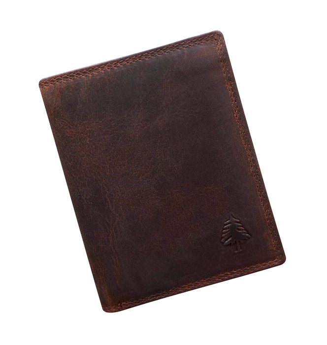 Men's Wallet RFID Protection Leather Vertical Wallet