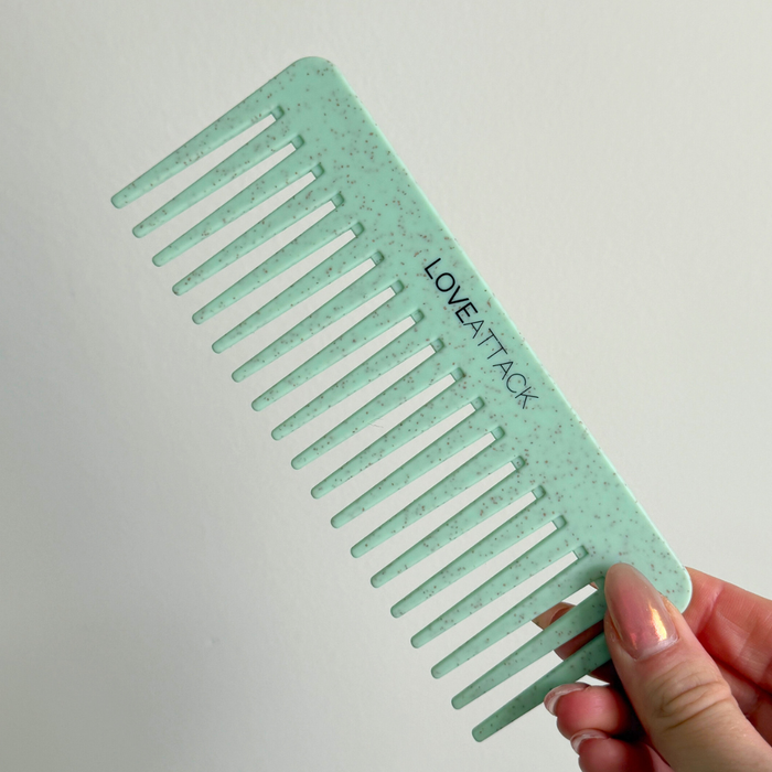 Wheat Straw Wide Tooth Wet/Dry Detangling Hair Combs - Mortise And Tenon