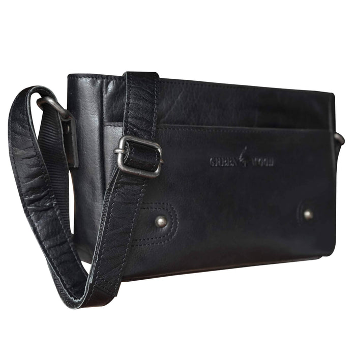Grace Crossbody Bag Black Women's Small Leather Evening Bag