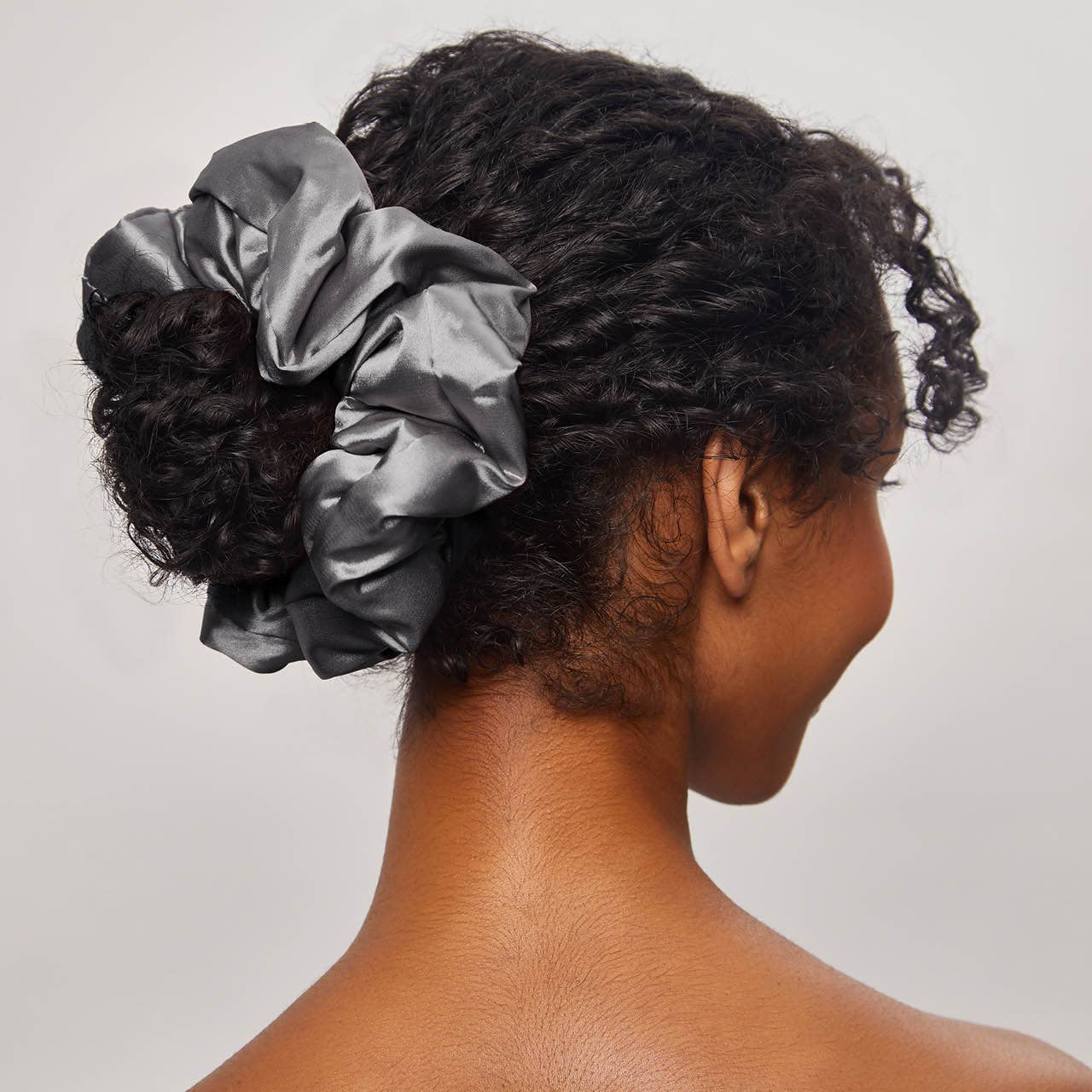Satin Sleep Pillow Scrunchies - Charcoal/Gold - Mortise And Tenon