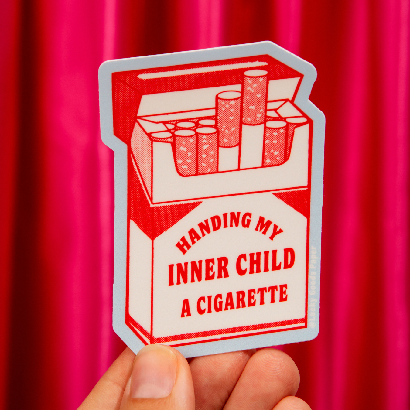 Inner Child Cig – Matte Vinyl Sticker - Mortise And Tenon