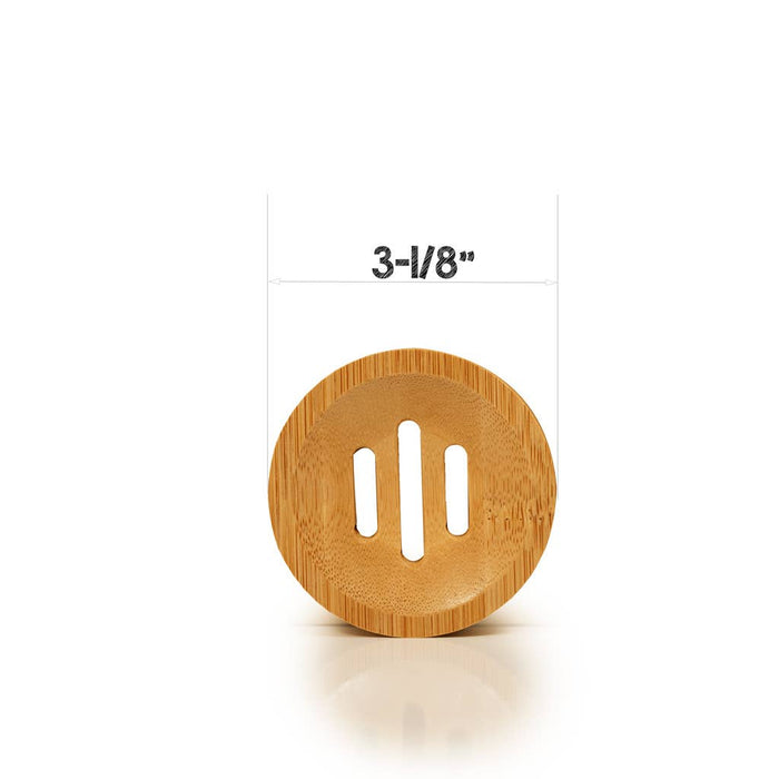 Bamboo soap dish - round