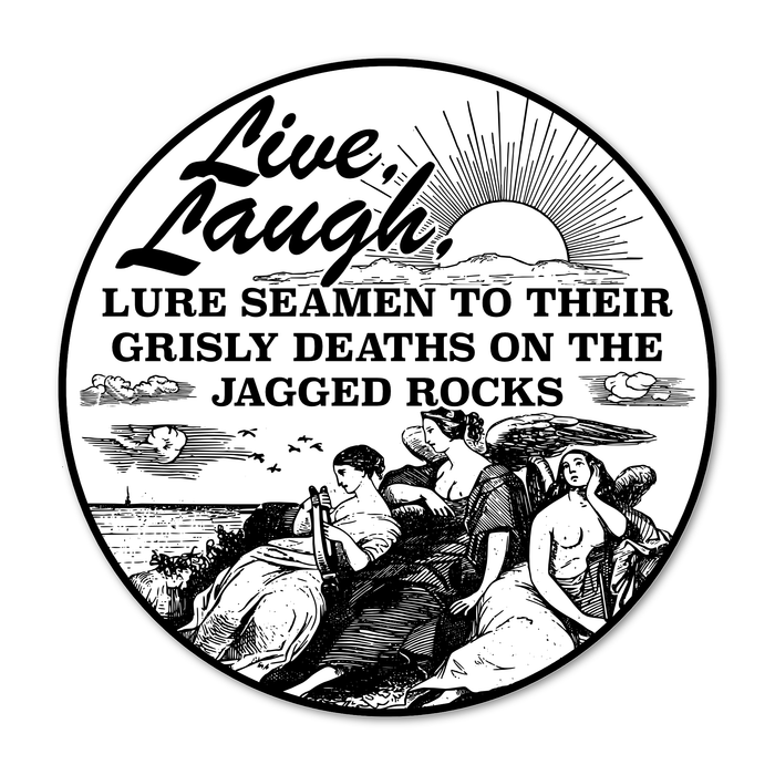 "Siren Stuff" Round Vinyl Sticker - Mortise And Tenon
