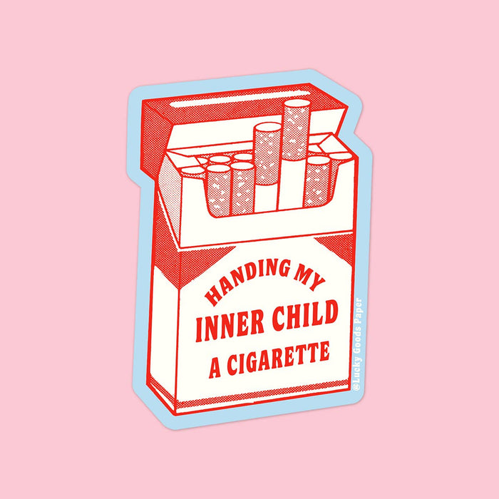 Inner Child Cig – Matte Vinyl Sticker - Mortise And Tenon