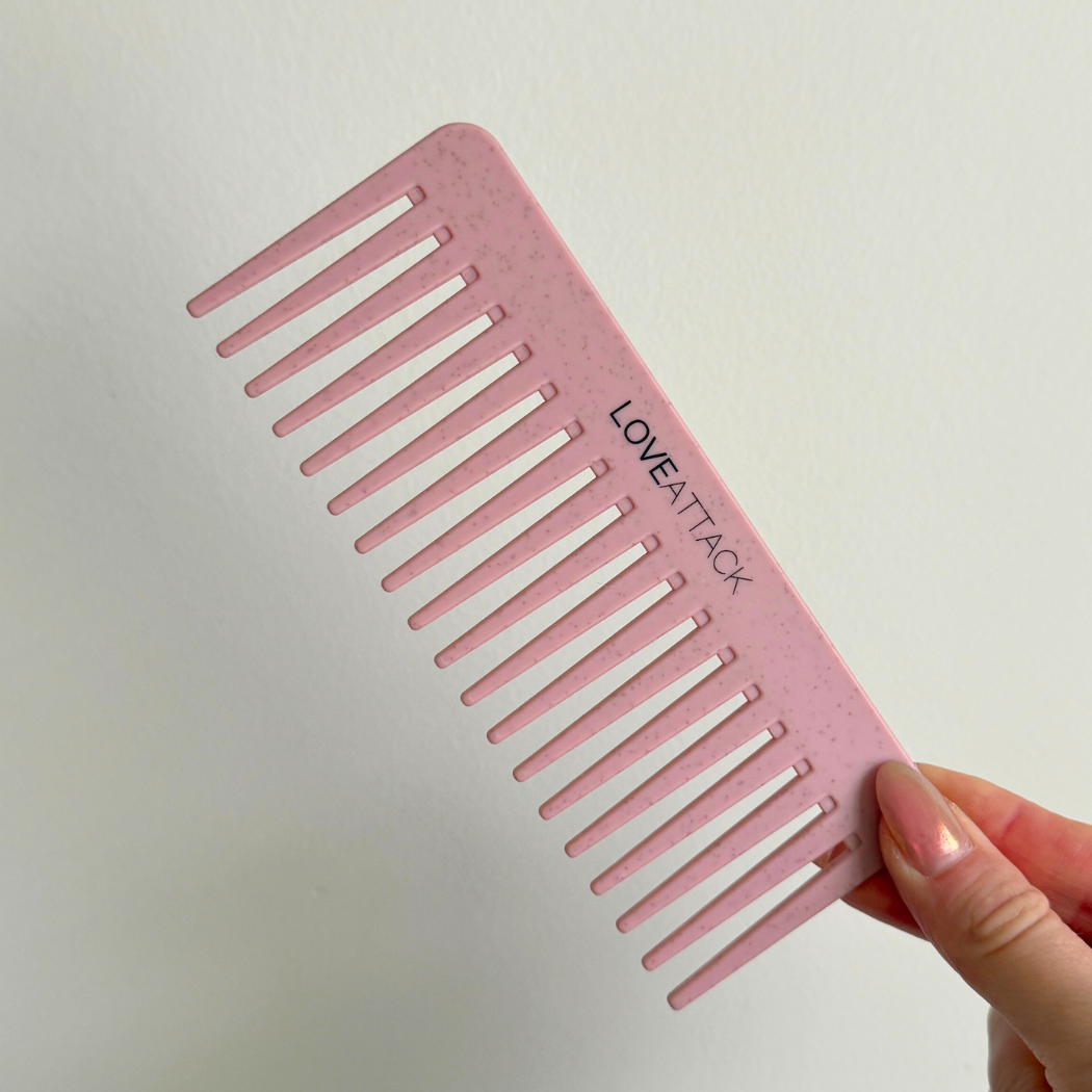 Wheat Straw Wide Tooth Wet/Dry Detangling Hair Combs - Mortise And Tenon