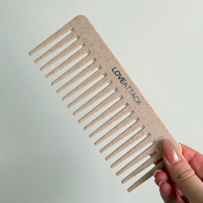 Wheat Straw Wide Tooth Wet/Dry Detangling Hair Combs - Mortise And Tenon