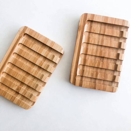Natural Bamboo Soap Dish - Mortise And Tenon
