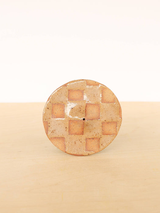 Checkerboard Ceramic Incense Holder - 2 Colours