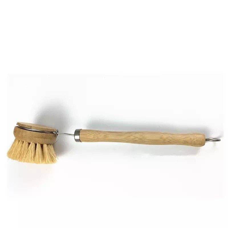 Bamboo Sisal Dish Brush - Zero Waste Kitchen Brush - Mortise And Tenon
