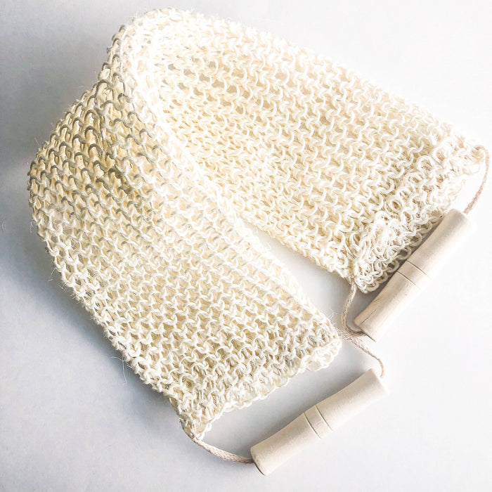 Natural Sisal Back & Body Scrubber - Organic Biodegradable