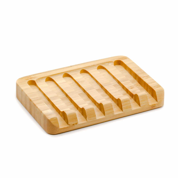 Natural Bamboo Soap Dish - Mortise And Tenon