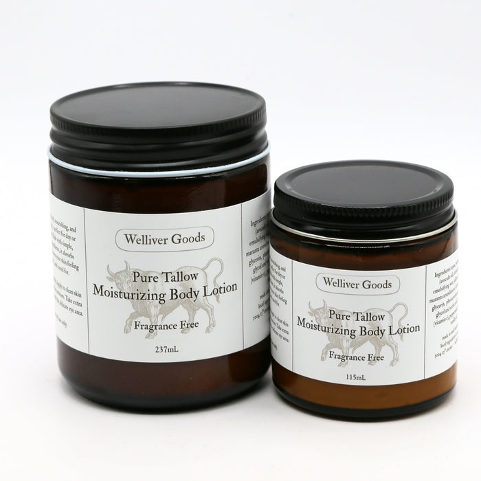 Welliver Goods Pure Tallow Body Lotion - 2 Fragrances
