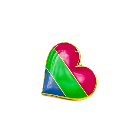 GoG Polysexual Heart Pin - Mortise And Tenon