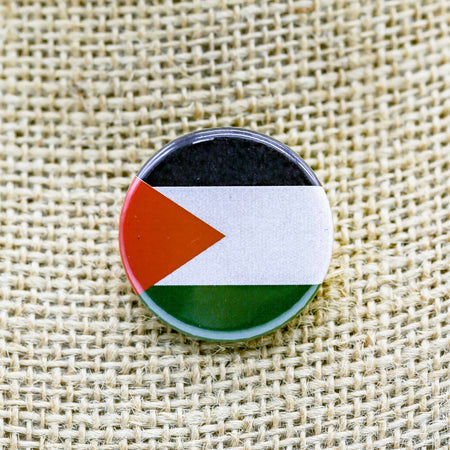 YQR Button Co. - Palestine Flag - Mortise And Tenon