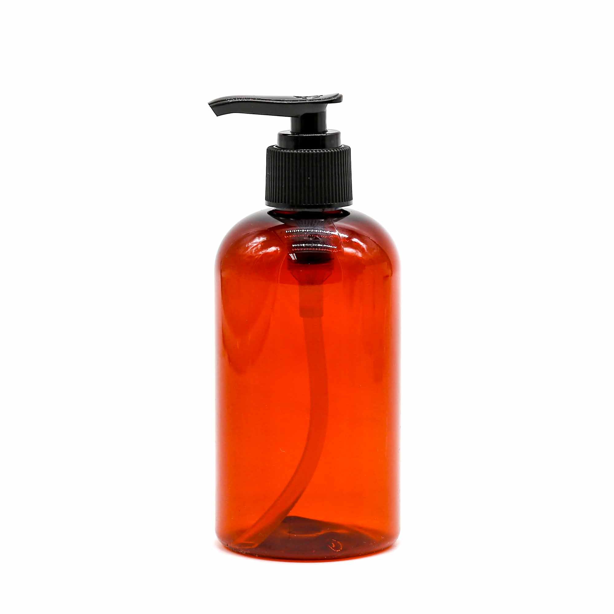 Amber Plastic Bottle with Pump - Mortise And Tenon