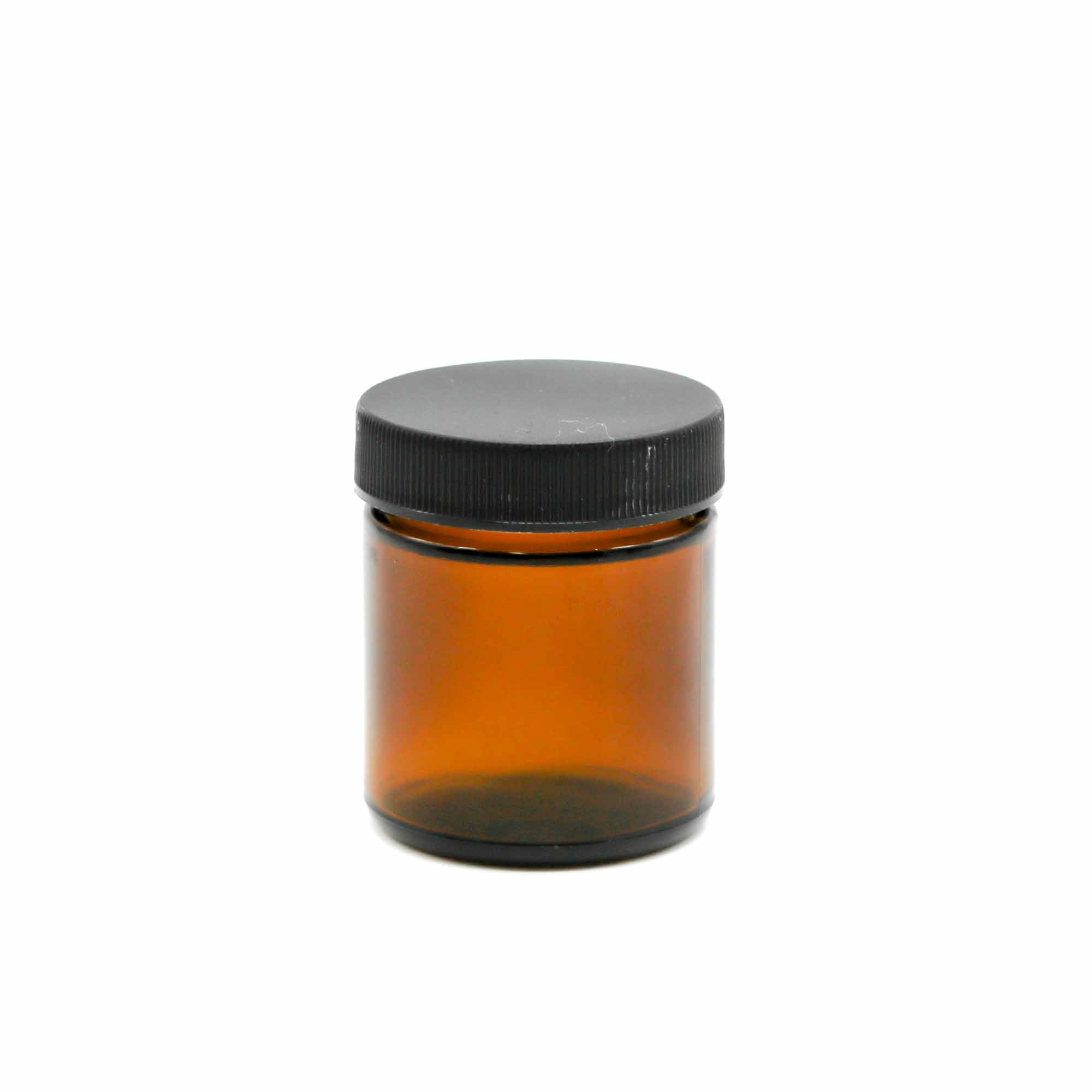 AMBER GLASS JAR 100ML OR 50ML WITH CAP - Mortise And Tenon