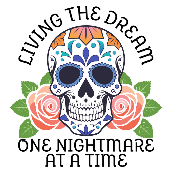Living The Dream Sticker 2.75"
