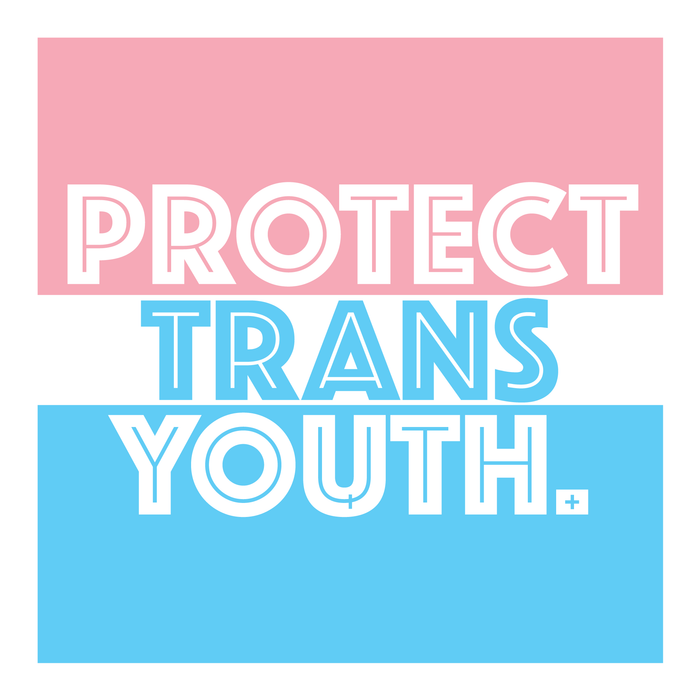 Protect Trans Youth Waterproof Sticker