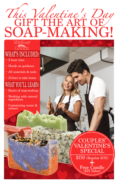 WELLIVER GOODS Soap Making Couples’ Pack + A Free Candle