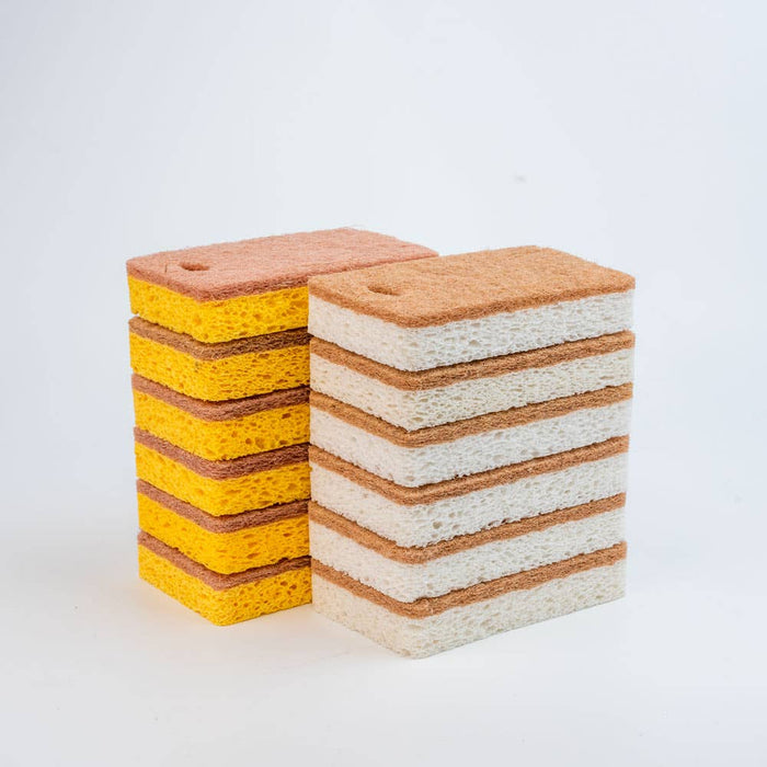 Walnut and Cellulose Biodegradable Scrubber Sponge