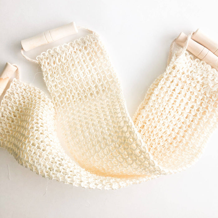 Natural Sisal Back & Body Scrubber - Organic Biodegradable