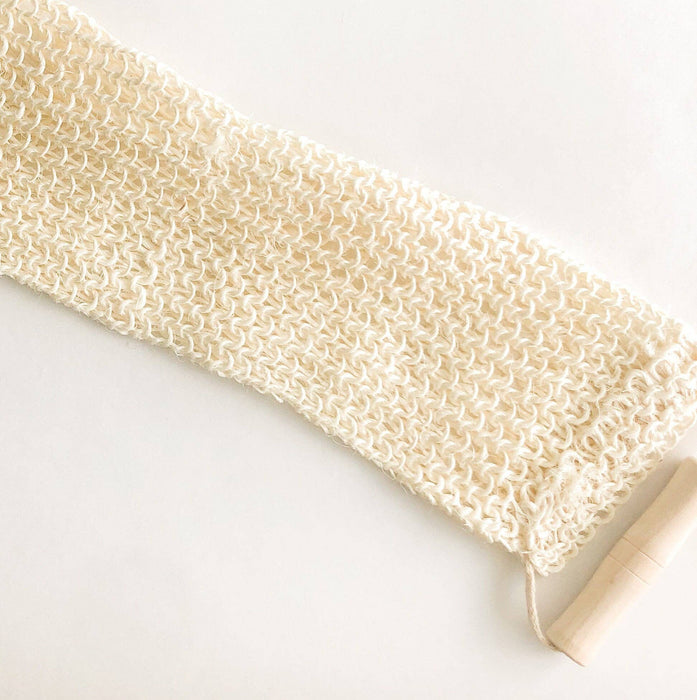 Natural Sisal Back & Body Scrubber - Organic Biodegradable