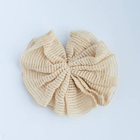 Ramie Mesh Bath Pouf - Mortise And Tenon